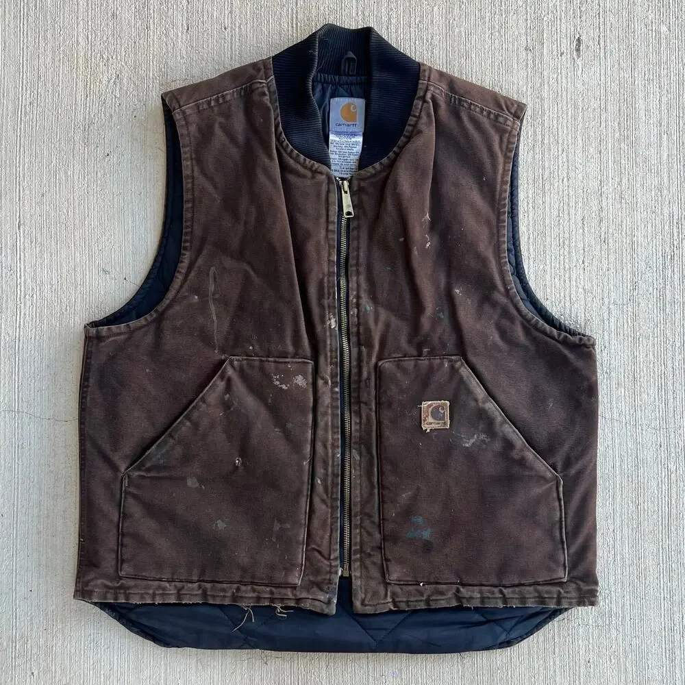 Carhartt V02 DKB brown work wear vest